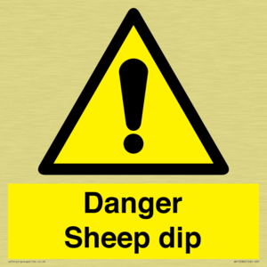 Danger Sheep dip